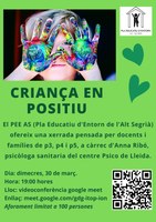 XERRADA "CRIANÇA EN POSITIU"
