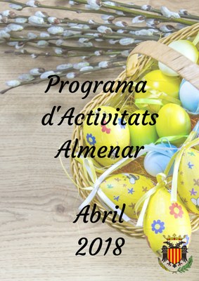 PROGRAMA D'ACTIVITATS ABRIL 2018