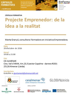 PROJECTE EMPRENEDOR: DE LA IDEA A LA REALITAT